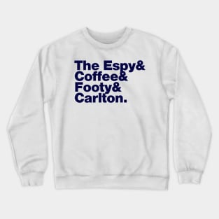 Melbourne (Carlton Draught navy print) Crewneck Sweatshirt